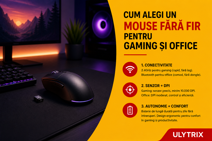 Cum alegi un mouse fara fir pentru gaming si office