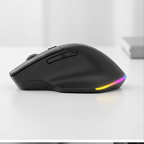 Mouse Wireless, RGB, Reincarcabil, Triple Mode, Silent, DPI Ajustabil