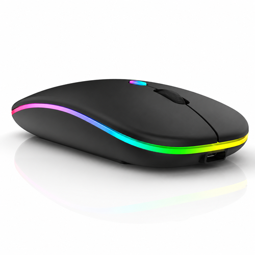 Mouse Wireless, UMBER Z1, LED, Dual Mode, Reincarcabil, Silentios, Negru