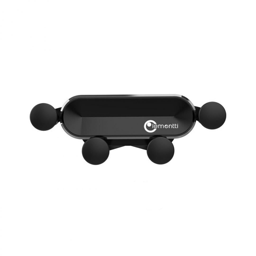Suport Telefon Auto Lemontti Gravity Balance pentru Grila de Ventilatie, Negru