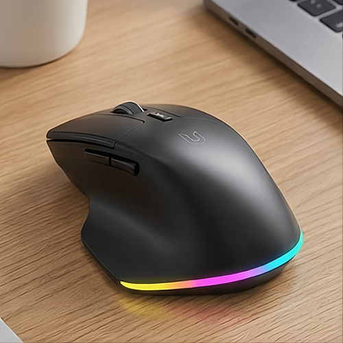 Mouse Wireless, RGB, Reincarcabil, Triple Mode, Silent, DPI Ajustabil