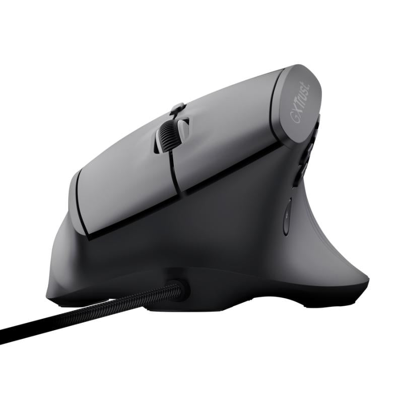 Mouse Gaming Ergonomic cu fir Trust GXT 145 Rexxa, conectivitate USB-A, rezolutie maxima 12800 dpi, negru